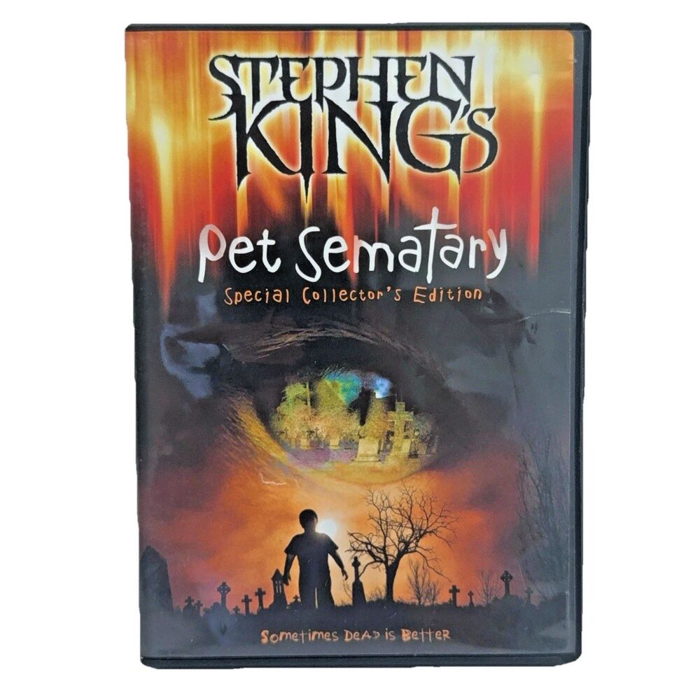 Paramount Pet Sematary DVD Stephen King Special Collector's Edition Horror Movie
